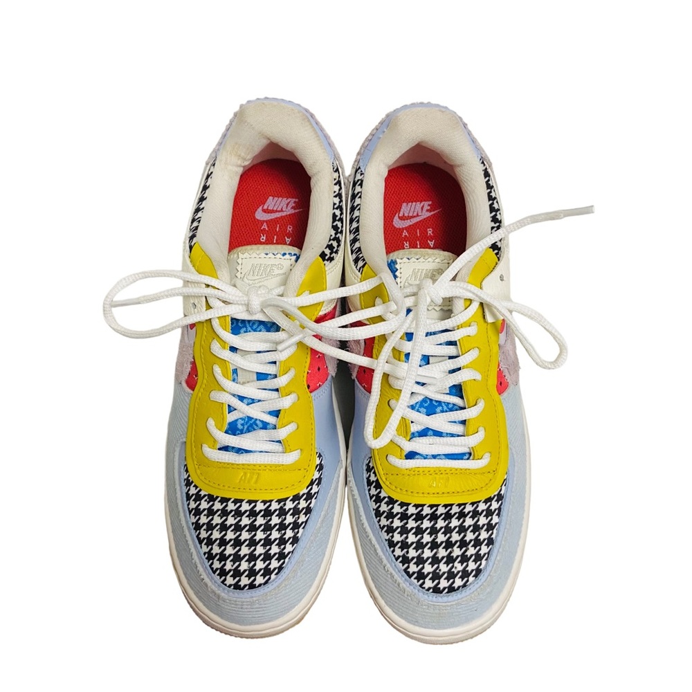 Nike Women Air Force 1 Shadow DM8076-100 Patchwork Sneakers - Picture 4 of 16